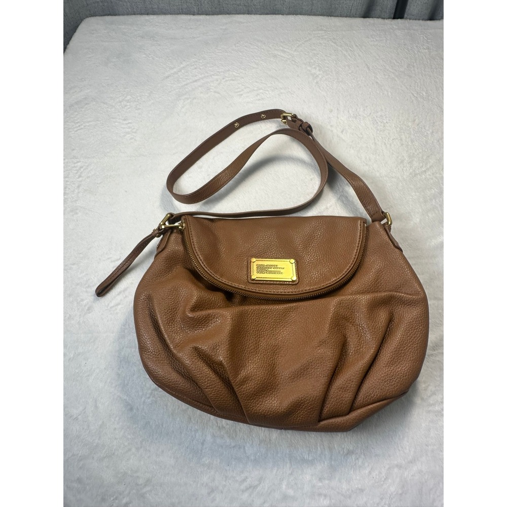 Marc Jacobs Natasha Crossbody Bag Womens Medium Brown Leather Good Workwear Hobo